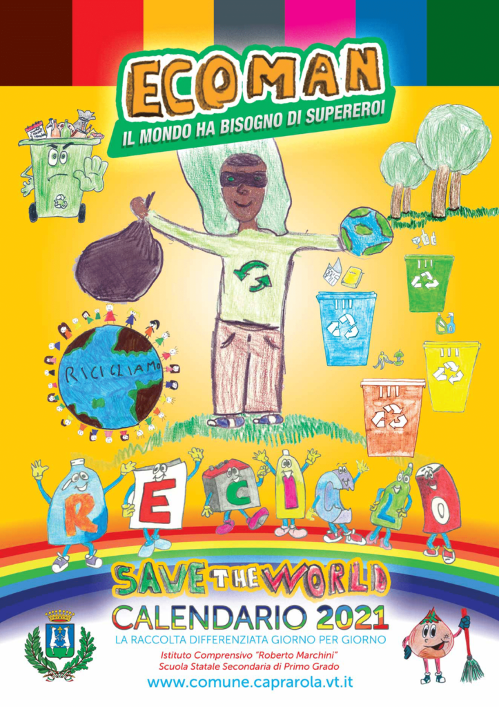 Save the World_Il calendario 2021 La raccolta differenziata giorno per giorno