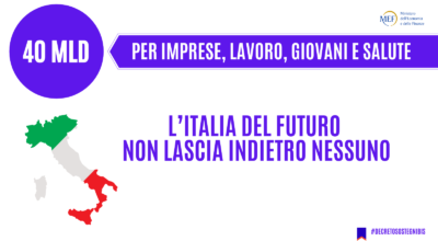 Ministero dell’economia e delle finanze “Decreto Imprese, Lavoro, Giovani e Salute”