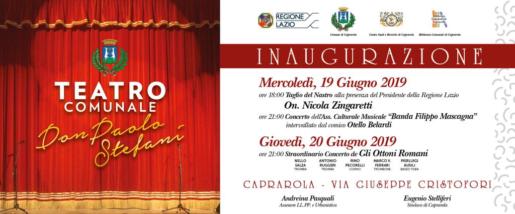 Inaugurazione Teatro