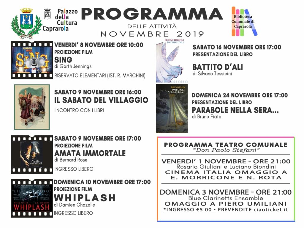 Novembre al Palazzo della Cultura