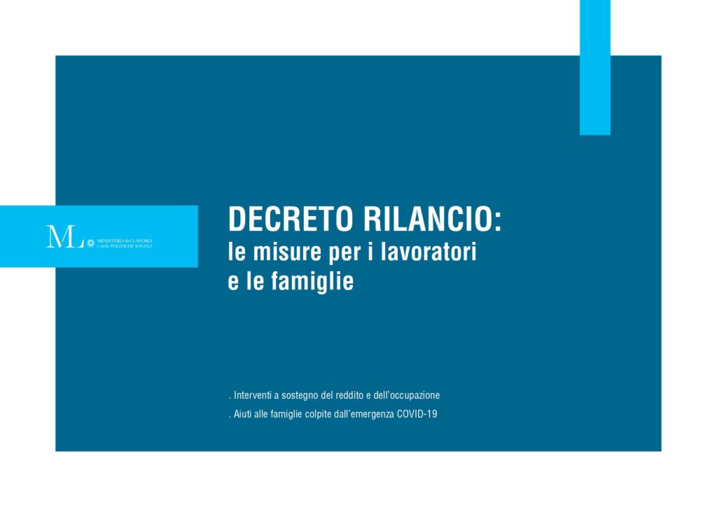 Decreto Rilancio_Brochure Ministero del Lavoro e delle Politiche Sociali