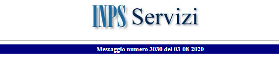 INPS_Messaggio 3030 del 03/08/2020