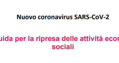 Conferenza delle Regioni – Linee guida aggiornate il 28/05/2021