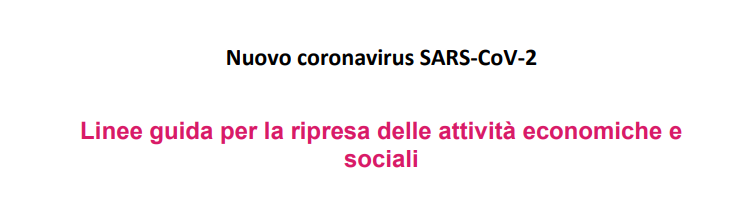 Conferenza delle Regioni – Linee guida aggiornate il 28/05/2021