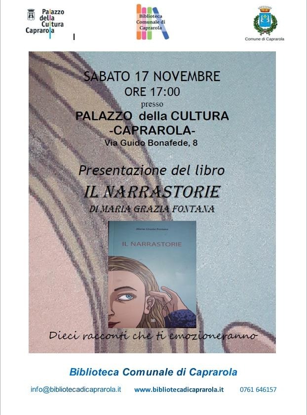 Presentazione del libro “Il Narrastorie”