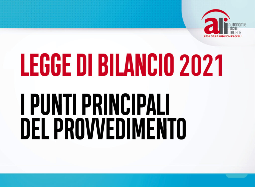 Legge di Bilancio 2021