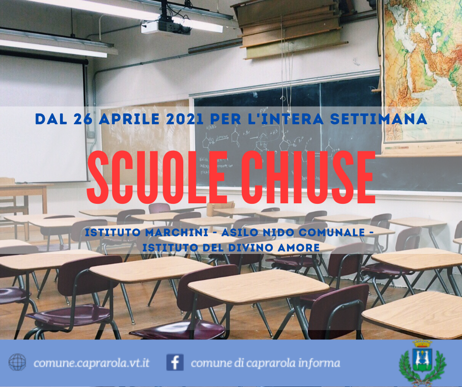 Ordinanza sindacale – Scuole chiuse