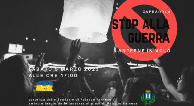 Lanterne in volo, solidarietà al popolo ucraino