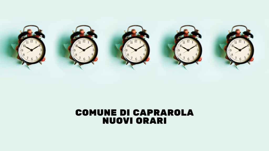 Nuovo orario uffici comunali in vigore dal 04.04.2022