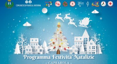 FESTIVITÀ NATALIZIE A CAPRAROLA, RICCO IL PROGRAMMA DEGLI EVENTI