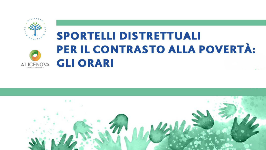 Apertura sportelli di pronto intervento sociale