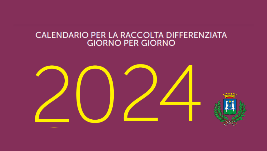 Il Calendario della Differenziata 2024